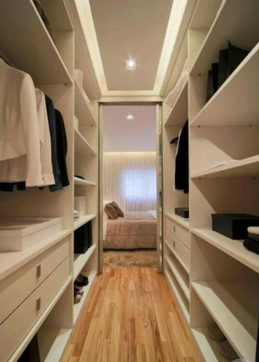 П-образная гардеробная комната в спальню Северодвинск