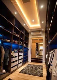 Большая открытая гардеробная комната с комбинированным наполнением Северодвинск