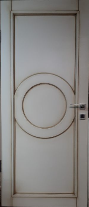 Межкомнатная дверь в профиле массив (эмаль с патиной) Северодвинск