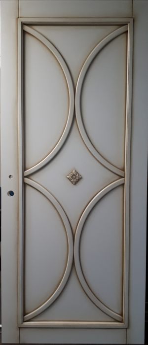 Межкомнатная дверь в профиле массив (эмаль с патиной) Северодвинск